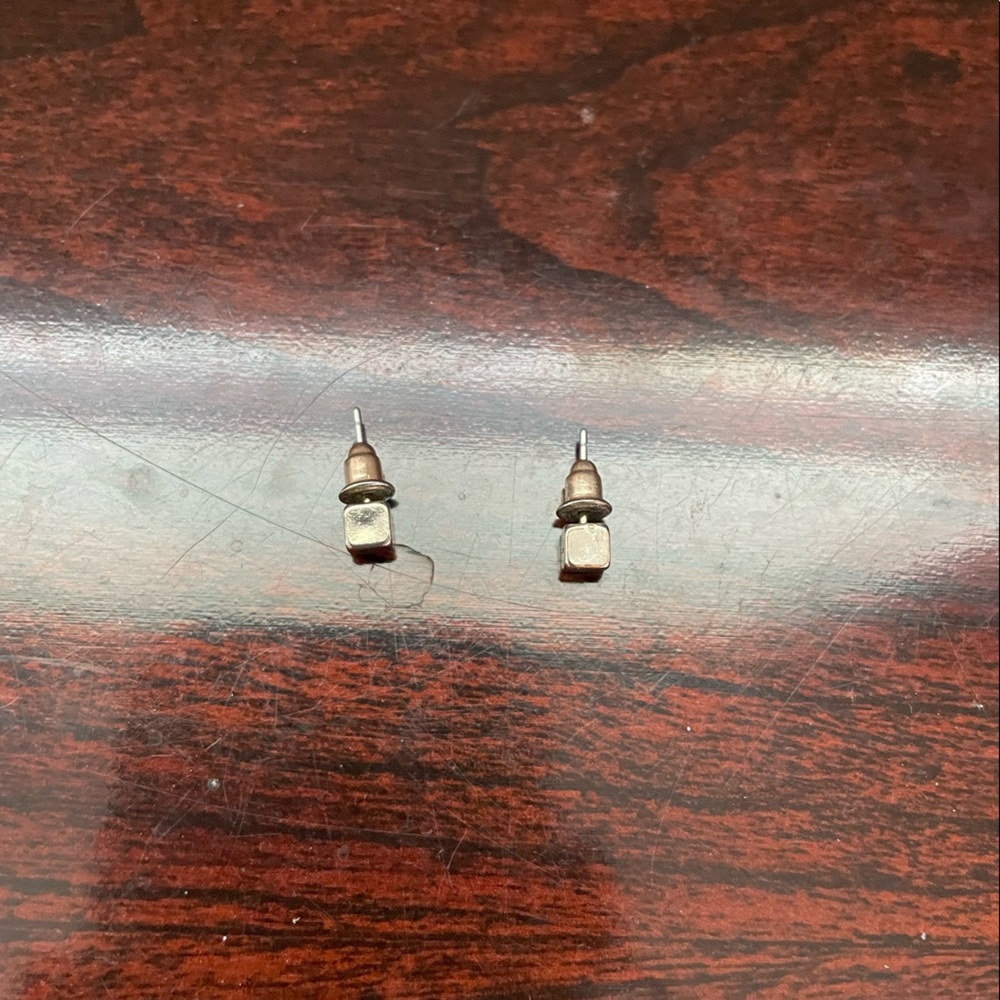Square Gold Earrings